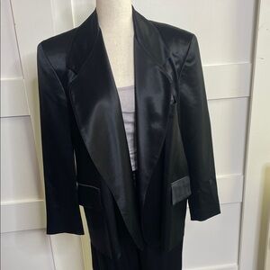 Gianfranco Ferre Midnight Satin Jacket NWT - Sz M